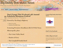 Tablet Screenshot of bigdaddybobmusicnews.wordpress.com