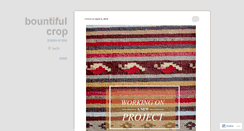 Desktop Screenshot of bountifulcrop.wordpress.com