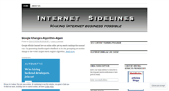 Desktop Screenshot of internetsideline.wordpress.com