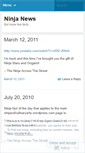 Mobile Screenshot of ninjasofcanews.wordpress.com