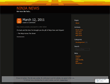 Tablet Screenshot of ninjasofcanews.wordpress.com