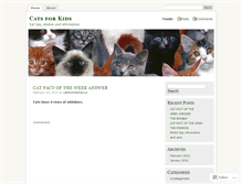 Tablet Screenshot of catsforkids.wordpress.com