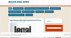 Desktop Screenshot of majordealnews.wordpress.com