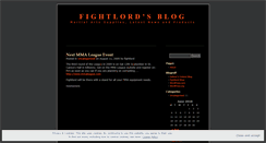 Desktop Screenshot of fightlord.wordpress.com