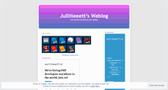 Desktop Screenshot of julliiieeett.wordpress.com