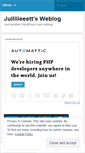 Mobile Screenshot of julliiieeett.wordpress.com