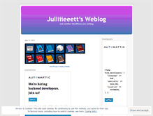 Tablet Screenshot of julliiieeett.wordpress.com