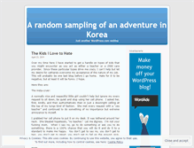 Tablet Screenshot of everythingkorea.wordpress.com