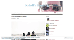 Desktop Screenshot of krisdl.wordpress.com