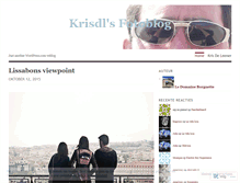 Tablet Screenshot of krisdl.wordpress.com