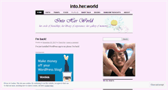 Desktop Screenshot of intoherworld.wordpress.com