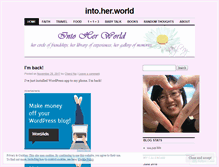 Tablet Screenshot of intoherworld.wordpress.com