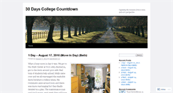 Desktop Screenshot of 30dayscollegecountdown.wordpress.com