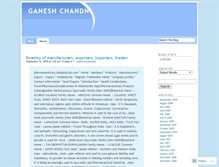 Tablet Screenshot of chandniganesh.wordpress.com