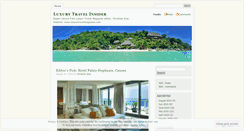 Desktop Screenshot of luxurytravelinsider.wordpress.com