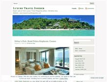 Tablet Screenshot of luxurytravelinsider.wordpress.com