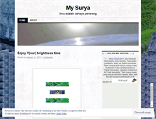 Tablet Screenshot of matahatisurya.wordpress.com