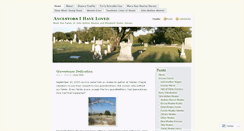 Desktop Screenshot of ancestorsloved.wordpress.com
