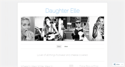 Desktop Screenshot of daughterelle.wordpress.com