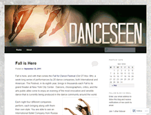Tablet Screenshot of danceseen.wordpress.com
