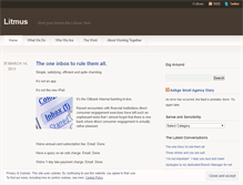 Tablet Screenshot of litmusblog.wordpress.com