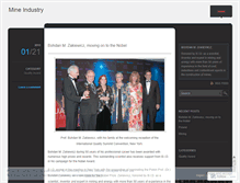 Tablet Screenshot of mineindustry.wordpress.com