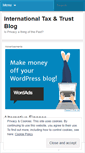Mobile Screenshot of internationaltaxandtrust.wordpress.com