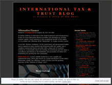 Tablet Screenshot of internationaltaxandtrust.wordpress.com