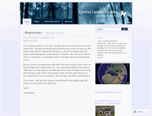 Tablet Screenshot of cynthialambirth.wordpress.com
