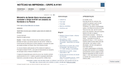 Desktop Screenshot of imprensanoticiasinfluenzah1n1.wordpress.com
