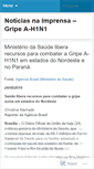 Mobile Screenshot of imprensanoticiasinfluenzah1n1.wordpress.com