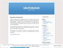 Tablet Screenshot of grupobunge.wordpress.com