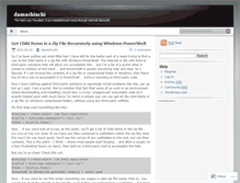 Tablet Screenshot of damashiuchi.wordpress.com