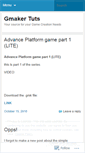 Mobile Screenshot of gmakertuts.wordpress.com