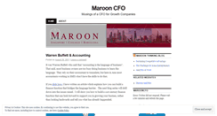 Desktop Screenshot of marooncfo.wordpress.com