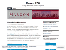 Tablet Screenshot of marooncfo.wordpress.com