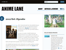 Tablet Screenshot of animelane.wordpress.com