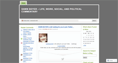 Desktop Screenshot of dawnboyer.wordpress.com