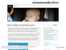 Tablet Screenshot of mummymakesfour.wordpress.com