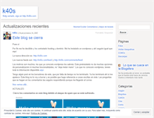 Tablet Screenshot of k40s.wordpress.com