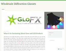 Tablet Screenshot of diffractionglasses.wordpress.com