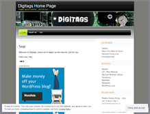 Tablet Screenshot of digitags.wordpress.com