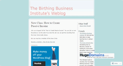 Desktop Screenshot of birthbusiness.wordpress.com