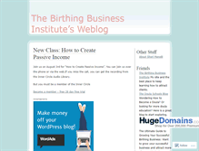 Tablet Screenshot of birthbusiness.wordpress.com