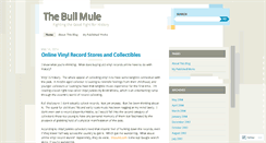 Desktop Screenshot of bullmule.wordpress.com
