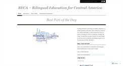 Desktop Screenshot of becaschools.wordpress.com