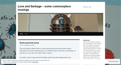 Desktop Screenshot of loveandgarbage.wordpress.com