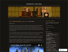 Tablet Screenshot of blackboardmusicblog.wordpress.com