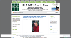 Desktop Screenshot of ifla2011puertorico.wordpress.com