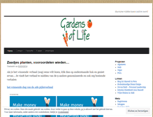 Tablet Screenshot of gardensoflife.wordpress.com